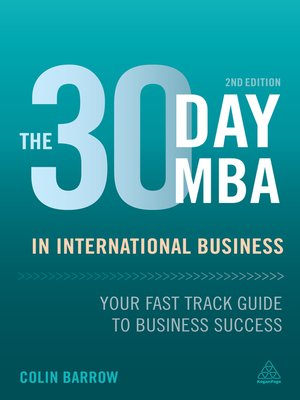 cover image of The 30 Day MBA in International Business